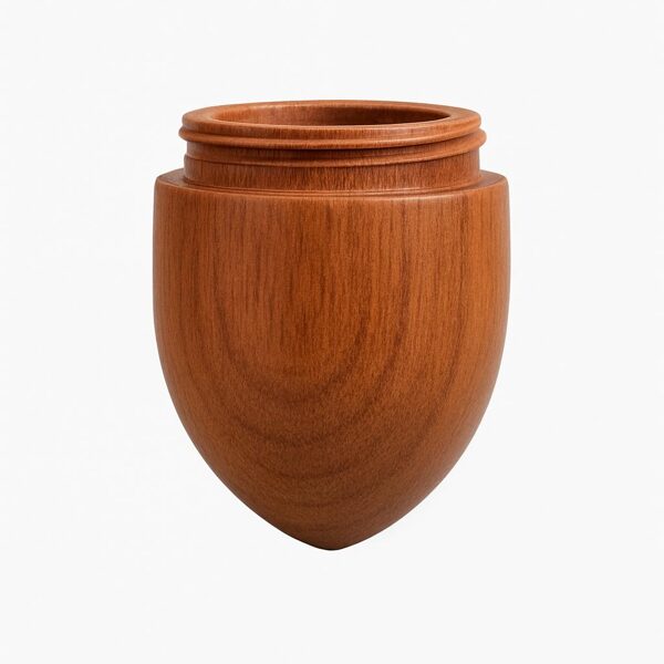 Koka zīle ar skrūvējamu vāciņu.